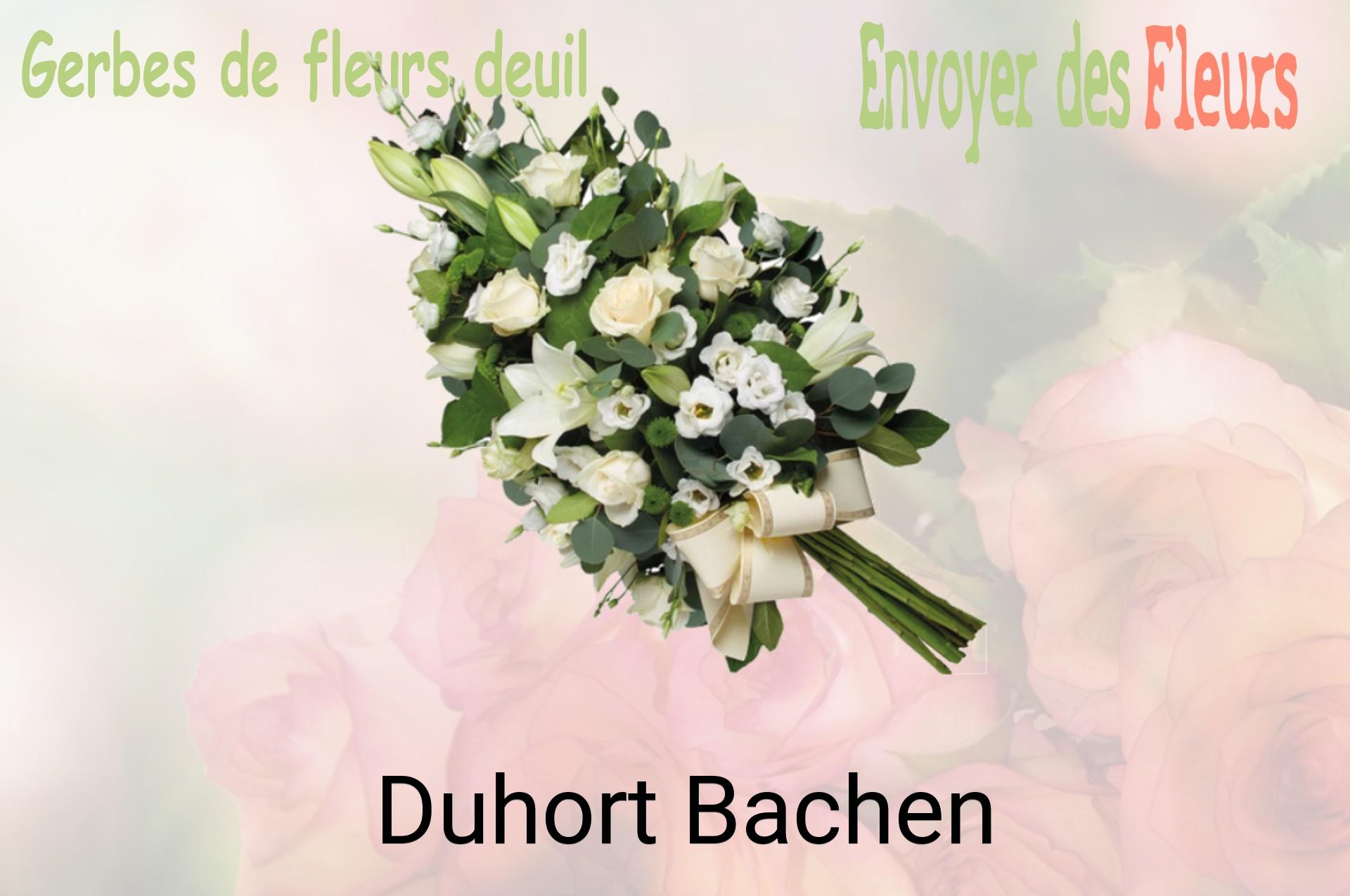 Gerbe de fleurs de deuil livrée à Duhort-Bachen